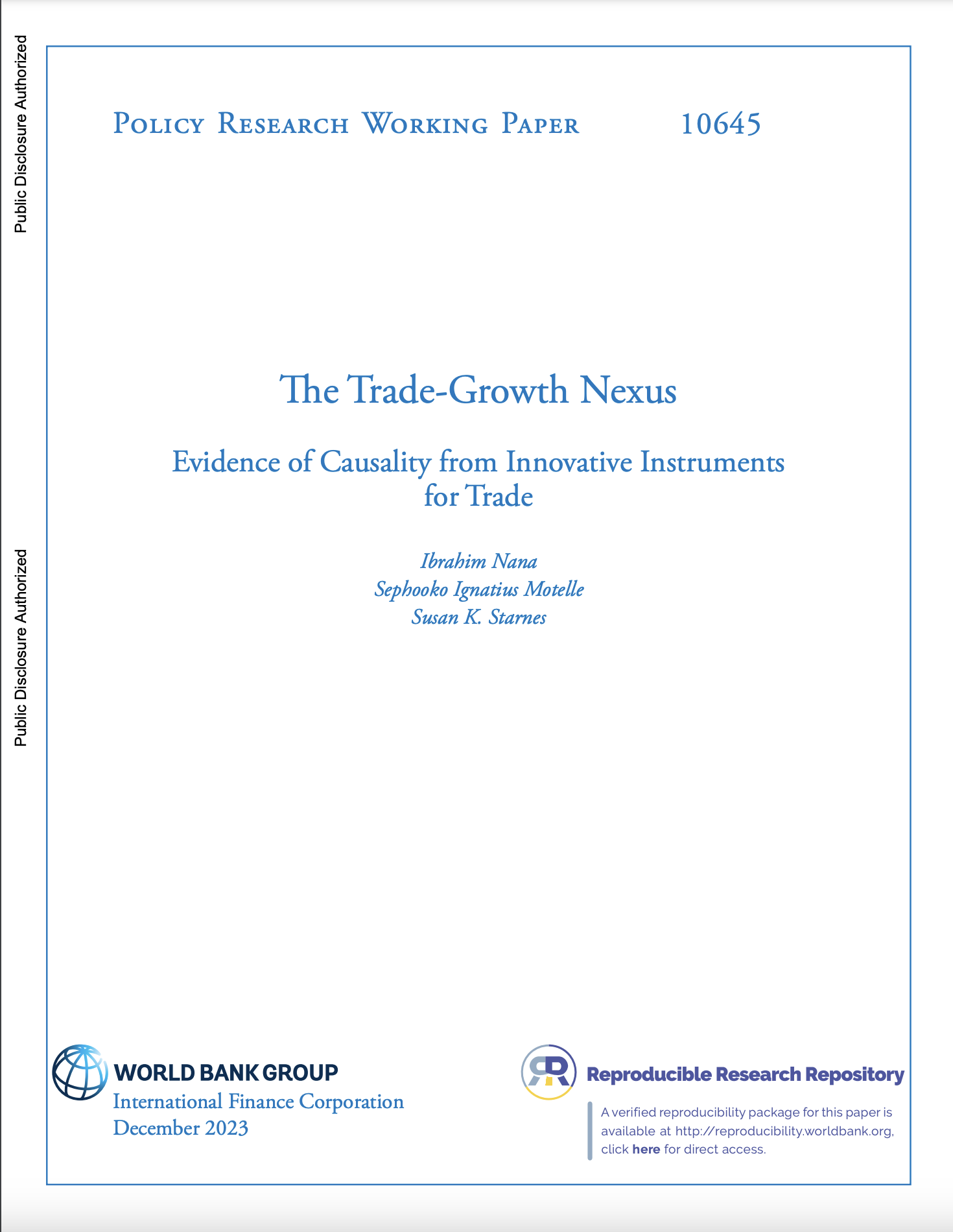 Image of working paper cover