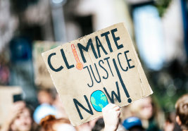 Climate Justice Now poster