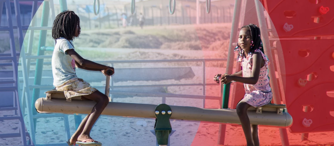 Girls playing