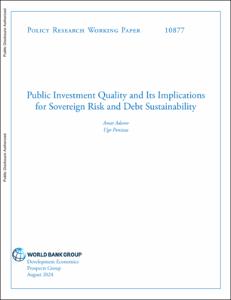 Public Investment Quality and Its Implications for Sovereign Risk and Debt Sustainability
