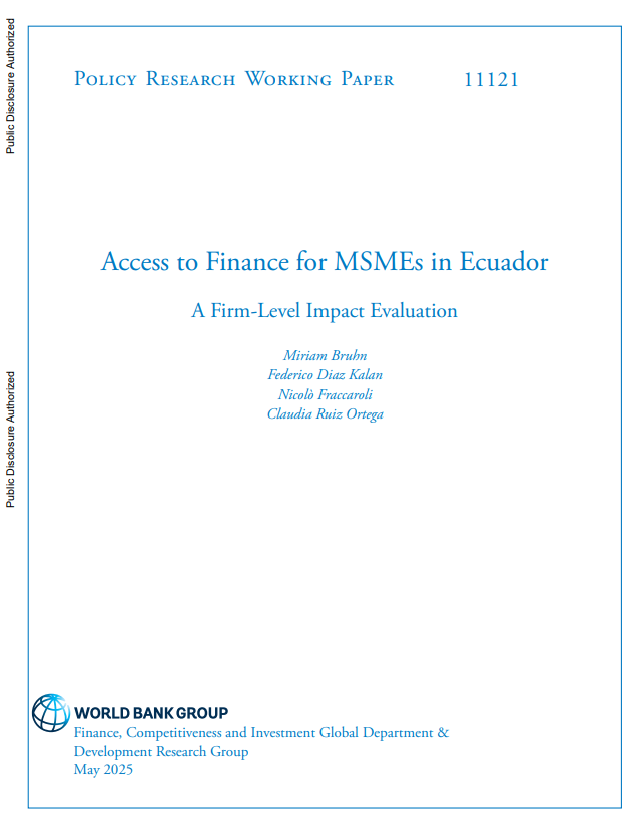 Access to Finance for MSMEs in Ecuador