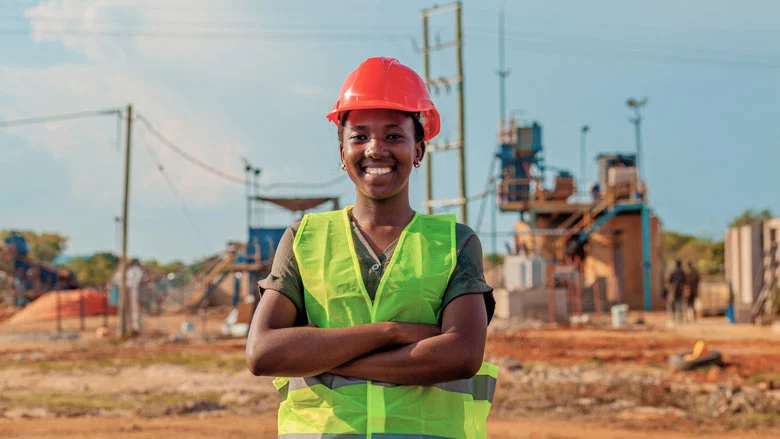 Woman working