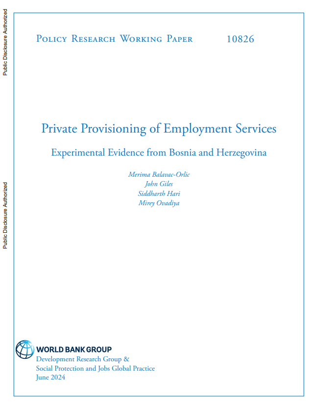 Private Provisioning of Employment Services