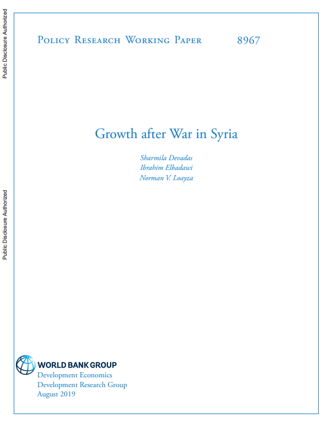 Growth after War in Syria