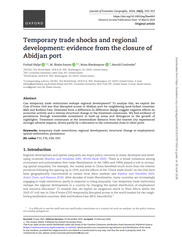 Trade shocks