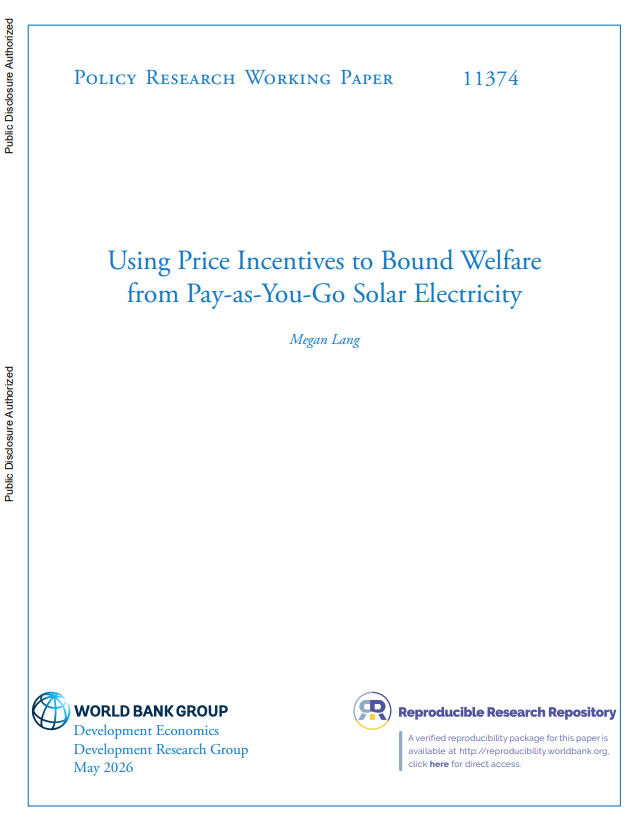 Using Price Incentives to Bound Welfare from Pay-as-You-Go Solar Electricity