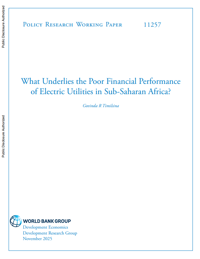 What Underlies the Poor Financial Performance of Electric Utilities in Sub-Saharan Africa?
