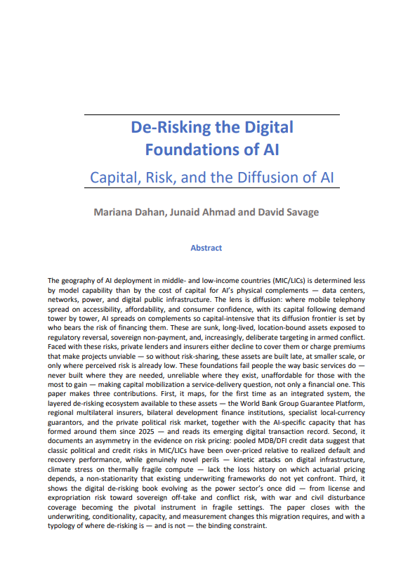 Derisking AI