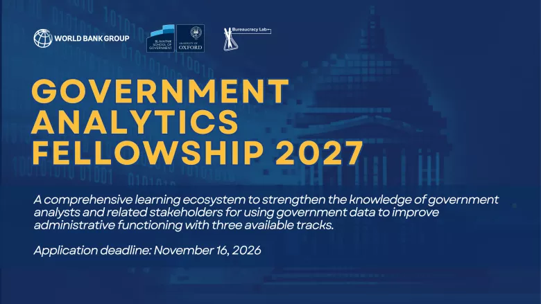 Government Analytics Fellowship