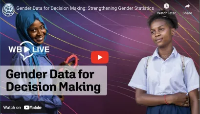 Gender Data for Decision Making YouTube Link