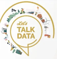 "Let's Talk Data" branding image