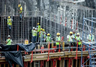 Construction team working