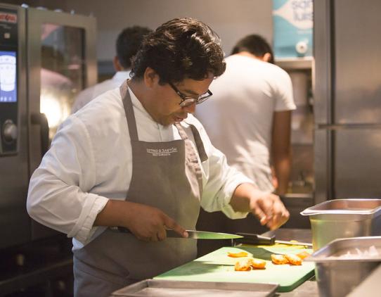 Person preparing food Person preparing food