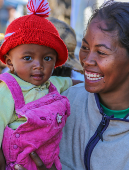Mother and child smiling Mother and child smiling